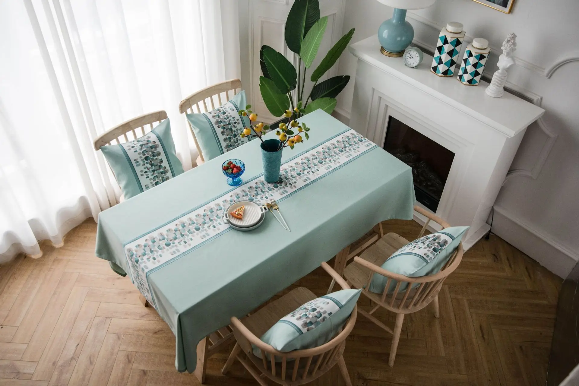 Table cloth mantel Waterproof Oilproof Thick Rectangular Wedding Dining Table Cover Kitchen Decorative Tea Table Cloth 2020