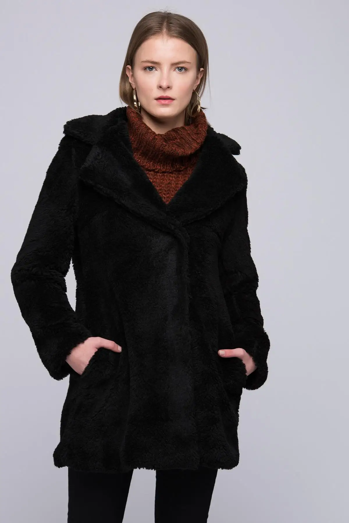 Dewberry женские черные Coat-1160001Z6432