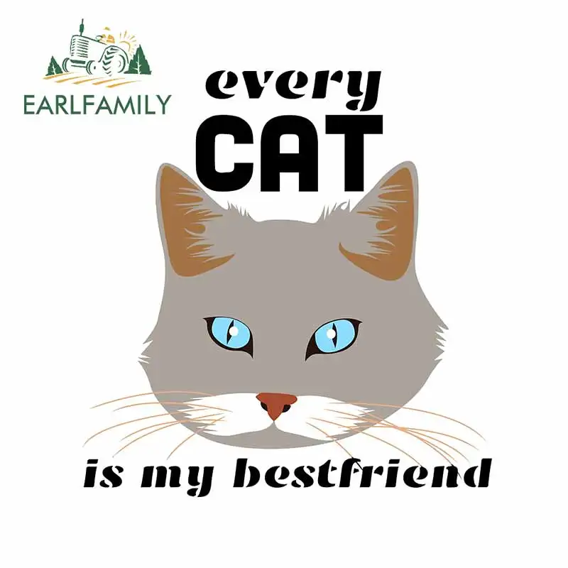 EARLFAMILY 13 см x 12 3 для кошек друзей водонепроницаемые автомобильные наклейки