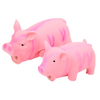 

Pet Chewing Toy Latex Pig Protective Biting Clean Teeth Molars Funny Interactive Training Tools Dog Biting Toys