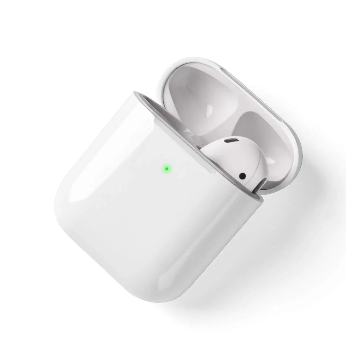Высококачественный чехол для беспроводной зарядки Airpods QI Airpods, чехол для беспроводного зарядного приемника, совместимый с любым беспроводным зарядным устройством