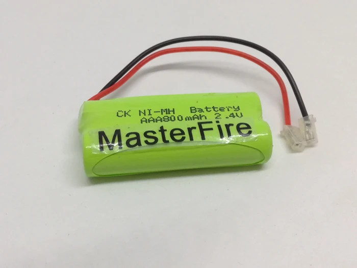 10 шт./лот MasterFire Ni-MH AAA 2,4 V 800mAh Ni-MH Батарея Перезаряжаемые Аккумуляторы для беспроводного телефона-серые кисточки с Вилки