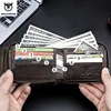 BULLCAPTAIN New Arrival Male RFID Leather Wallet Men Wallet Cowhide Coin Purse Slim Designer Brand Wallet Billetera Para Hombres 4