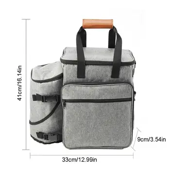 

Protable Dog Gear Travel Bag Week Away Case for Small Dogs Collapsible Bowls