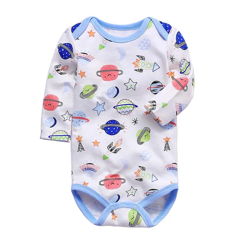 Одежда для маленьких мальчиков; Комбинезон для маленьких девочек; комбинезон для новорожденных детей 3-24 месяцев с длинными рукавами; цельнокроеный комбинезон - Цвет: 2