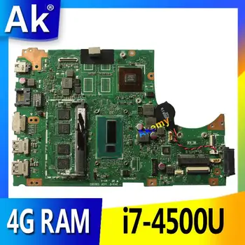 

AK S451LN Laptop motherboard 4G RAM i7-4500U for ASUS S451 S451L V451 V451L S451LN S451LB Test mainboard S451LN motherboard