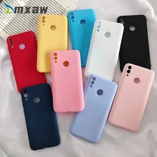 Para huawei honor 20 8a 8x8 9 10 lite 20i 10i 8c 8s vista 20 caso bonito fosco doces sólidos simples capa de silicone honra vista 20 pro