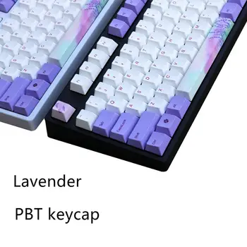 

Lavender keycap 108/130 keys PBT Cherry Profile Dye-Sublimated MX Switch For Mechanical keyboard keycap Sell only keycap