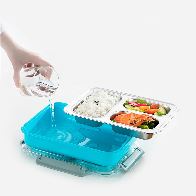 3/4 отсек ланч-боксов Bento Box Ланчбокс контейнеры для детей и взрослых школы Bentobox планирования еды Порционный контейнер