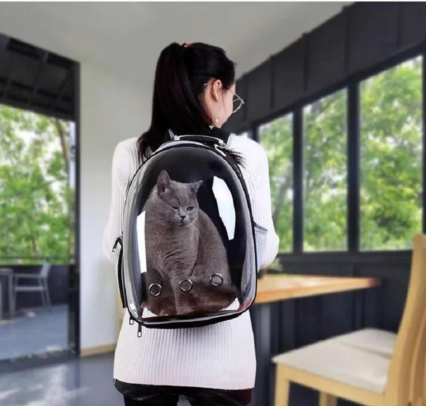 Сумка переноска для маленьких кошек/собак дышащий дорожный рюкзак в виде