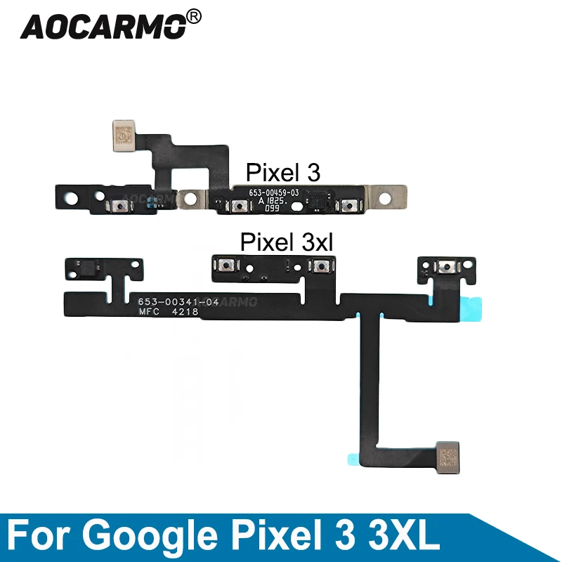 

Aocarmo For Google Pixel 3 3XL / 3 XL Power On Off Volume Button Flex Cable Repair Parts