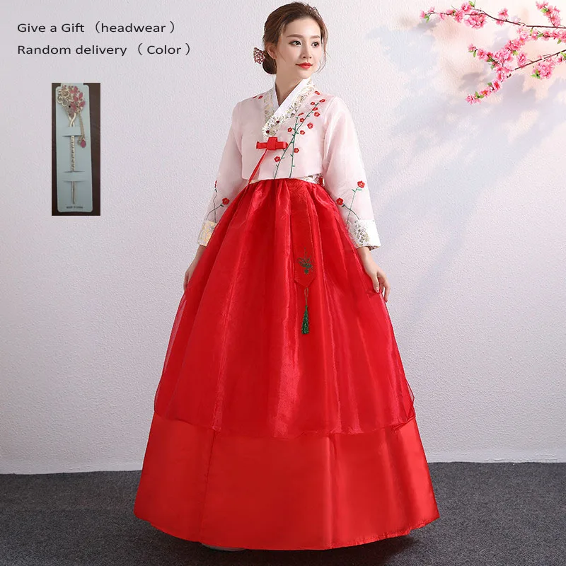 Традиционные костюмы Hanbok в Корейском стиле для женщин элегантный дворец