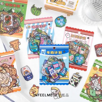 

40pcs Kawaii Stationery Stickers 24hour convenience store Diary Planner Decorative Mobile Sticker Scrapbooking DIY Craft Sticker