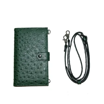 

2020Korean-Style Fashion Mobile Wallet Ostrich Grain Multi-Function Women's Messenger Wallet