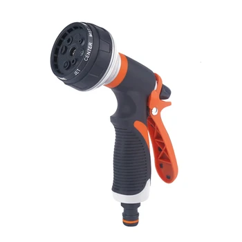 

Garden Hose Nozzle Water Gun High Pressure Water Jet 8 Patterns Watering Car Wash Spray Gun