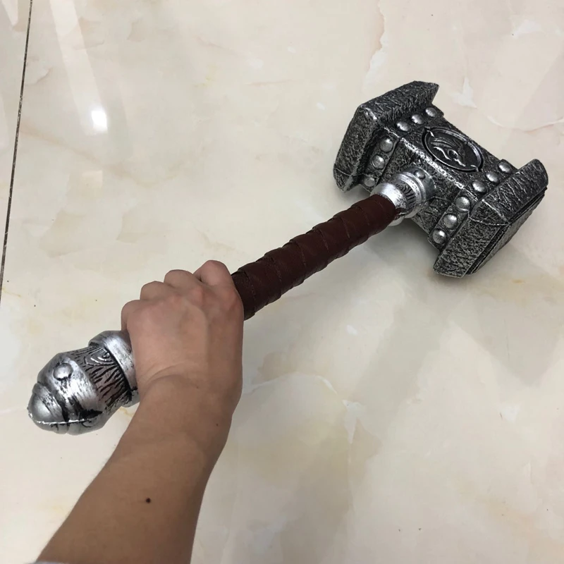 2019 1:1 COS Riot Game Weapon Hammer COOL Gift 54cm Destroy Hammer Role  Playing Weapon Safety PU Material Kids Gift|Swords| - AliExpress