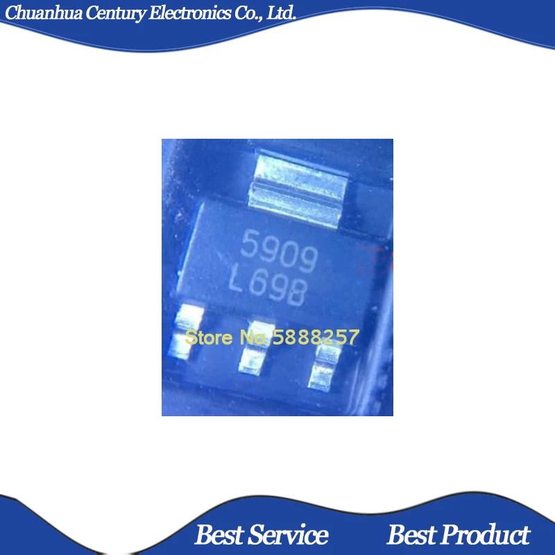 

10 Pcs/Lot LM2937IMPX-3.3 L69B SOT223 New and Original In Stock