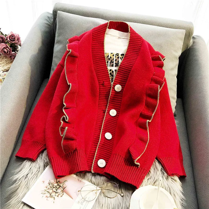 

[EWQ] 2019 Spring Autumn New Pattern Office Lady Style Full-length Batwing Sleeve V Collar Thick Fashion Wild Coat AF489