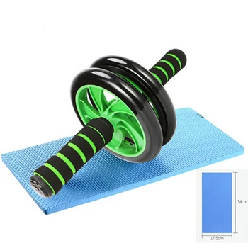 

1PC ABS Abdominal Roller Exercise Wheel Fitness Equipment Mute Rollers For Arms Back Belly Core Trainer With Free Knee Mat