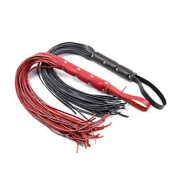 Fetish Horse Crop Whip Leather Aid Spanking Paddle Flogger Slave Sex Toys Role Play Adult Products 1