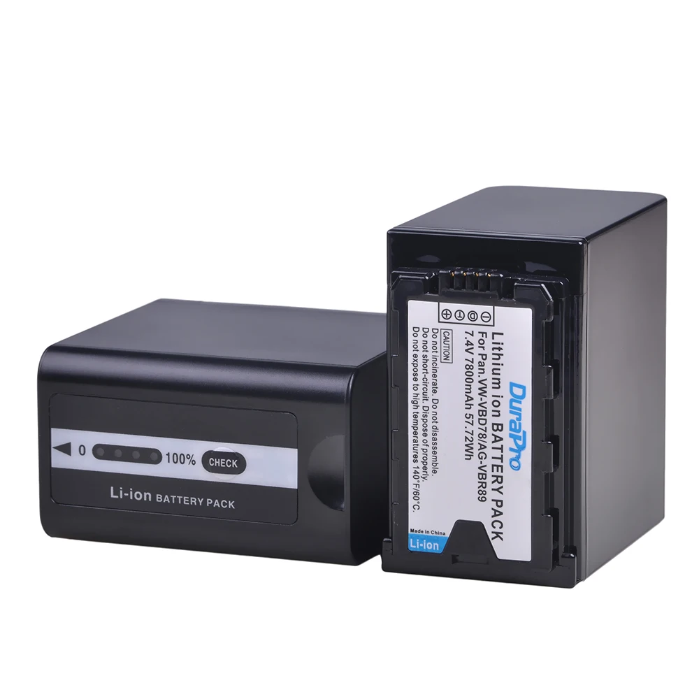 Bateria com Led Indicador para Panasonic Aj-hpx260mc Hpx265mc Px270 Px285mc Px298 Hc-x1000 7800mah Vw-vbd78 vw Vbd78 Ag-vbr89 - Image 3