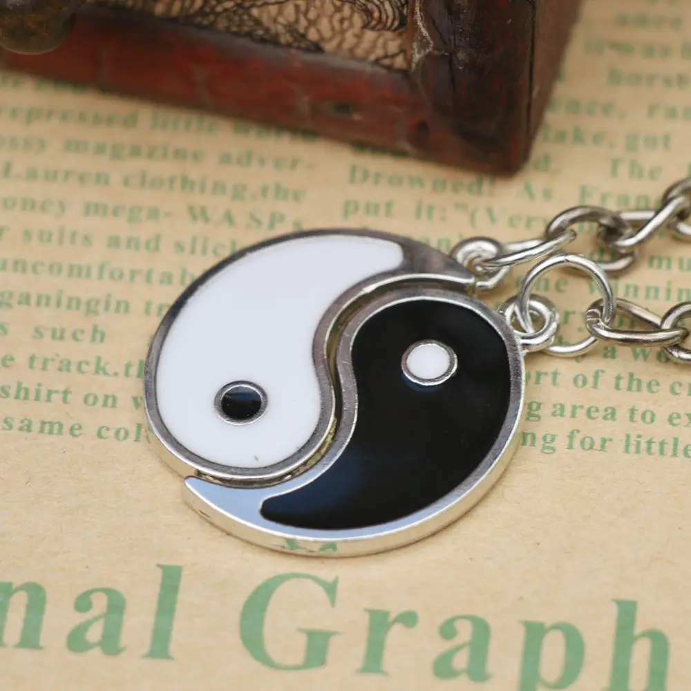 Брелок для ключей Yin Yang 1 пара|Кольца ключей| |