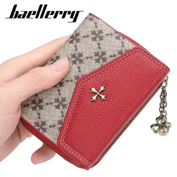 

Baellerry 2020 Women Small Wallet High Capacity Red Cute Leather Purse Housekeeper Designer Wallet