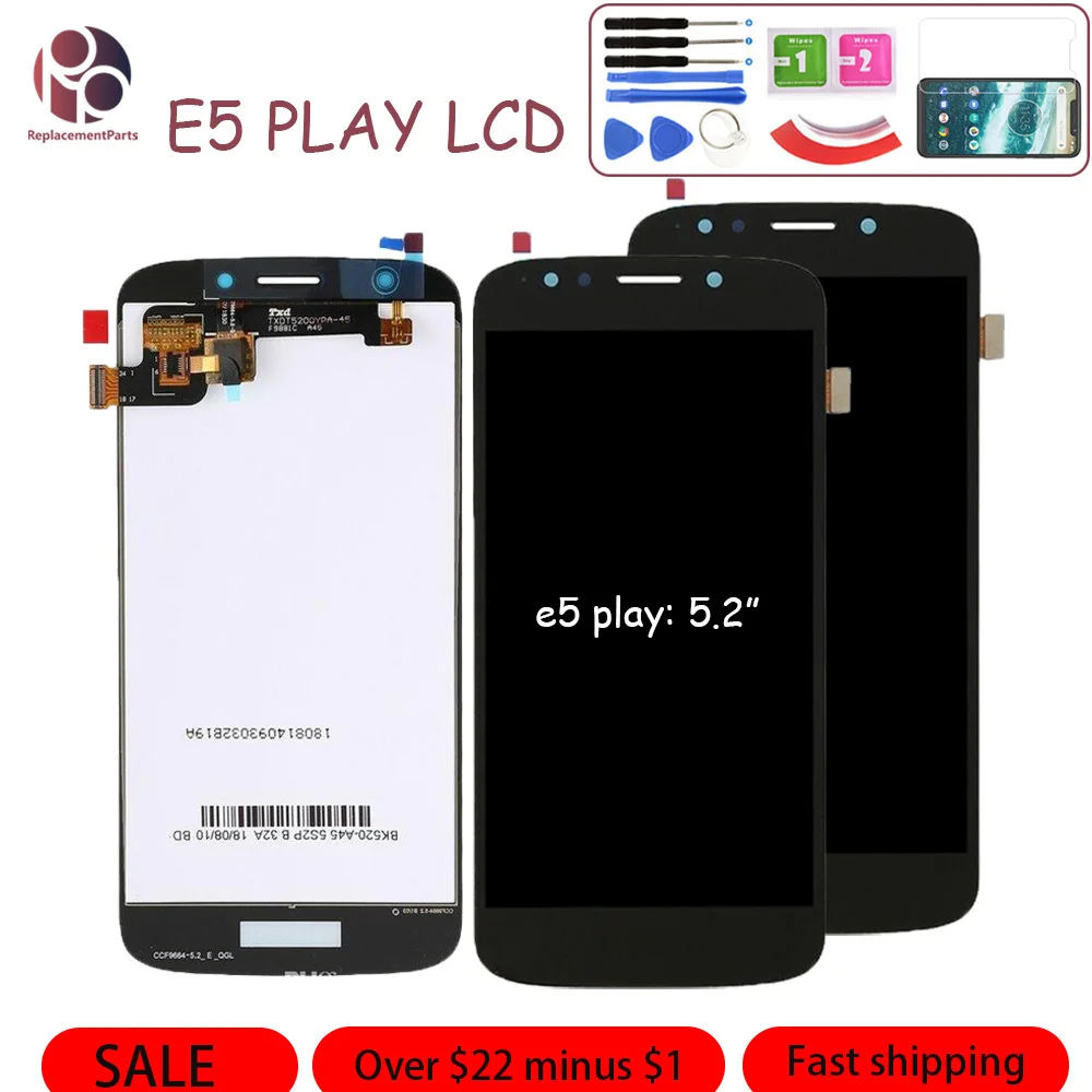 Для Motorola Moto E5 Plus XT1924/E5 XT1944/E5 Play XT1921 ЖК экран дигитайзер сборка запасные части +