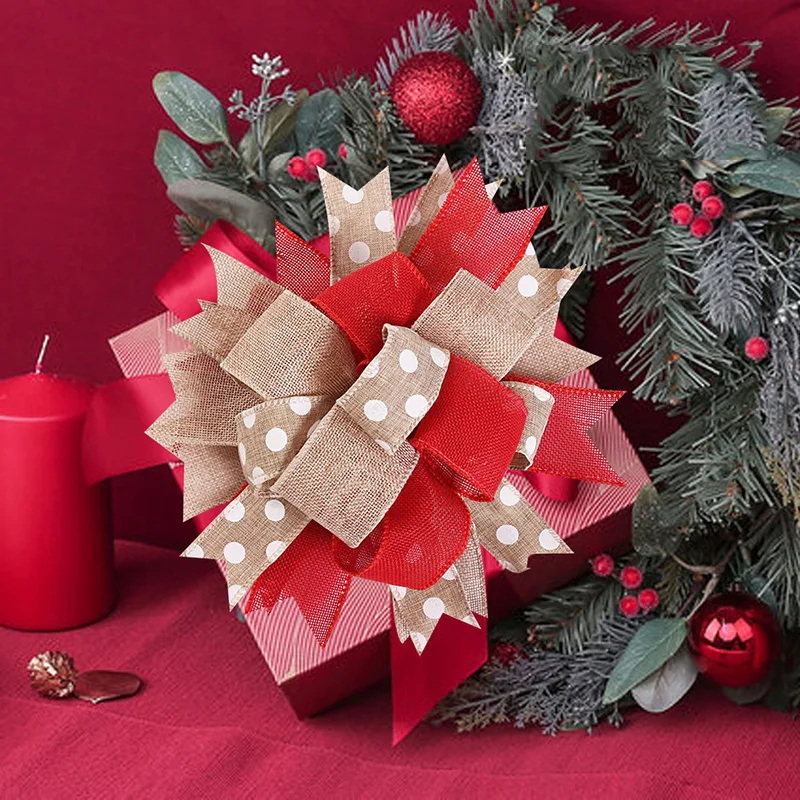 Large DIY Bow Decoration Craft Bows Christmas Tree Decor