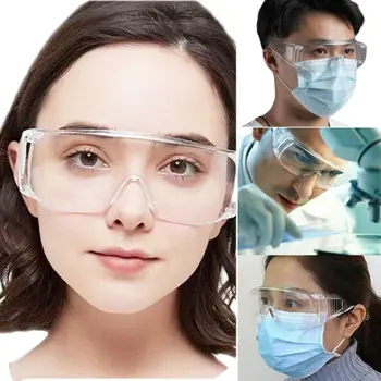 

Anti Bacteria Saliva Safety Goggles Anti Fog Dust Splash-proof Glasses Work Lab