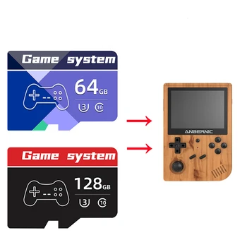 Scheda di memoria di gioco per Console di gioco portatile RG351V 64GB 128GB con 15000 giochi per accessori da gioco ps1/psp/n64/Dreamcast/NDS