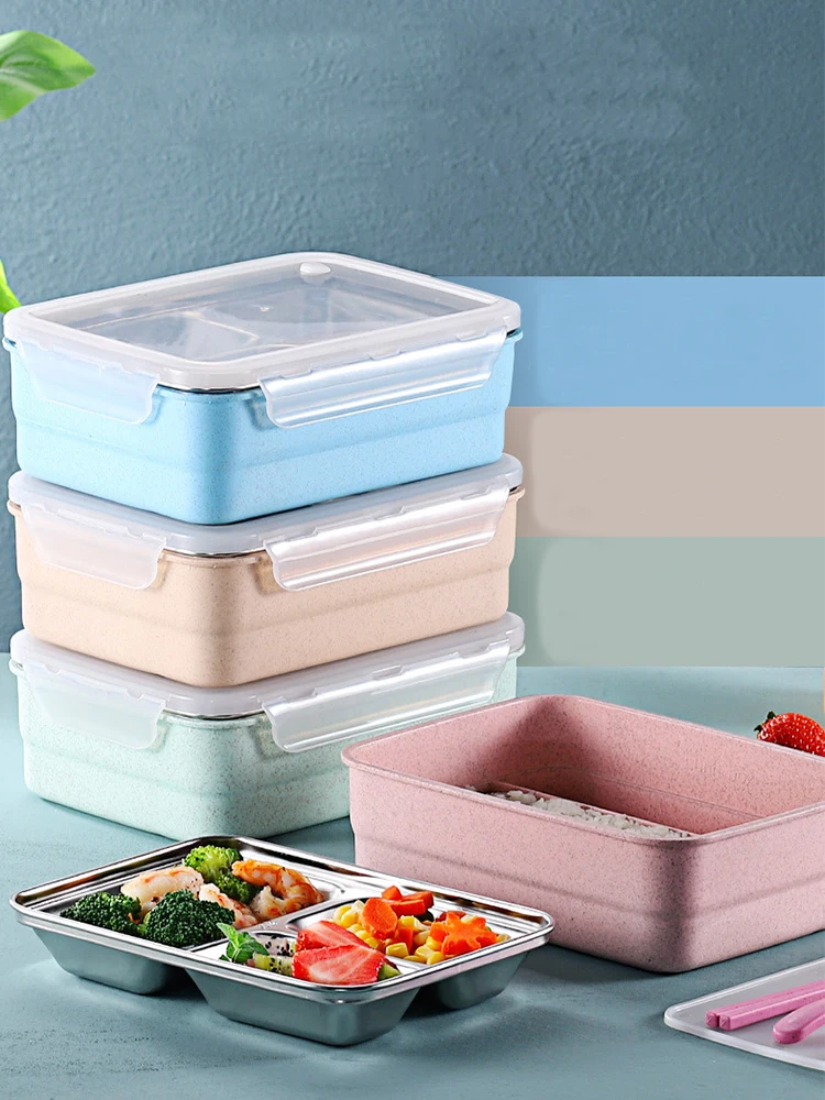 stainless bento lunch box set (4)