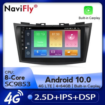 

NaviFly 2.5D+IPS Android 10.0 Car multimedia player for Suzuki Swift 2011-2015 car radio player navigation gps head unit