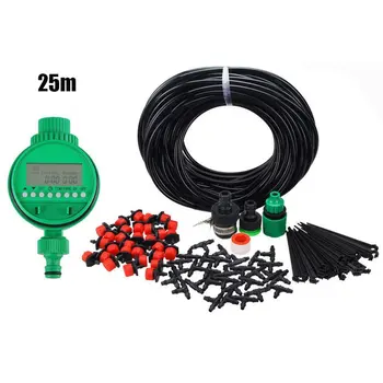 

DIY Micro Drip Irrigation System Auto Timer Self Plant Watering Garden Hose Homde Garden Tool Flowering Clear Fresh Water