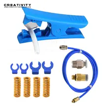 Pièces d'imprimante 3D, mise à niveau du Tube ID PTFE 2mm OD 4mm pour 1.75mm Filament PC4 01 Tube de coupe, ressort de matrice et pince Bowden 