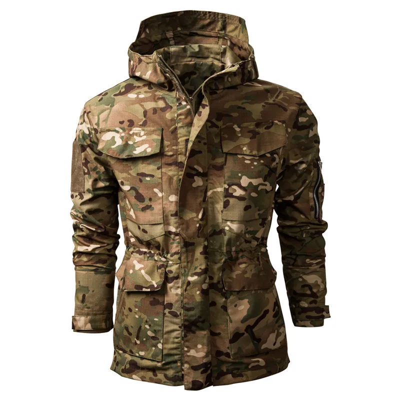 

Men's Clothing Winter Loose Camouflage Warm Jacket Multifunctional Tactical Hooded Jacket Outdoor Jacket Harajuku Apparel Man