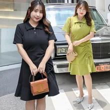 [Xuan chen] Новые Летние продукты платье большого размера d милое платье на шнурке поколение жира X052