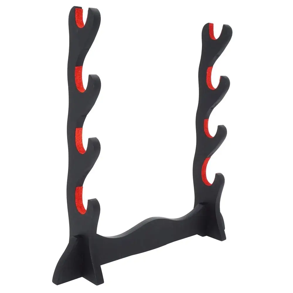 Supporto Per Spada Imbottito In Velluto Supporto Per Display In Feltro Protezione Samurai Spada Katana Wakizashi Tanto Supporto 4 Strati