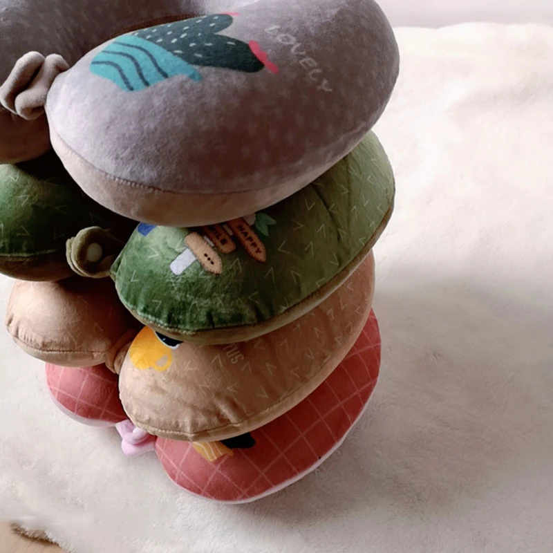 U-образная Подушка с эффектом памяти, мягкая, медленная, для шеи, для офиса, для сна, для путешествий, для сна, для облегчения боли