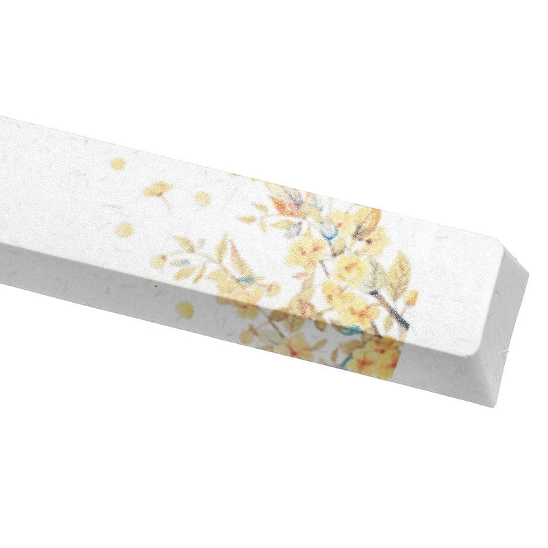 PBT Space Keycaps механическая клавиатура DIY Keycap(6.25U Space Keycap)-язык цветка