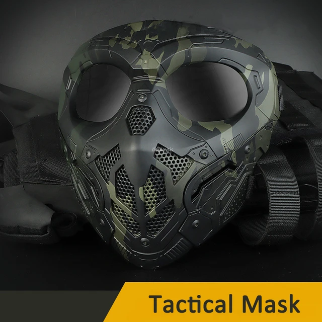 Máscara de calavera Airsoft Paintball Tactical Full Face