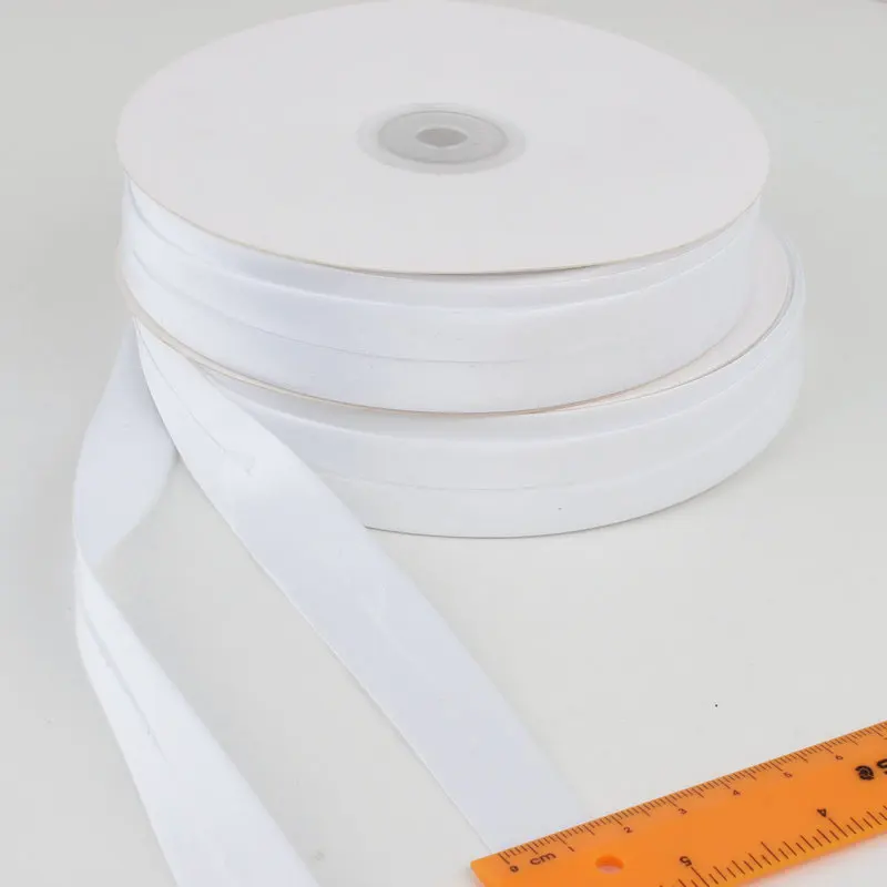 Free shipment Polyester Satin Bias Binding Tape size: 18mm textile cloth Chinese suit 6 for 40m DIY sewing garment item WHITE | Дом и сад