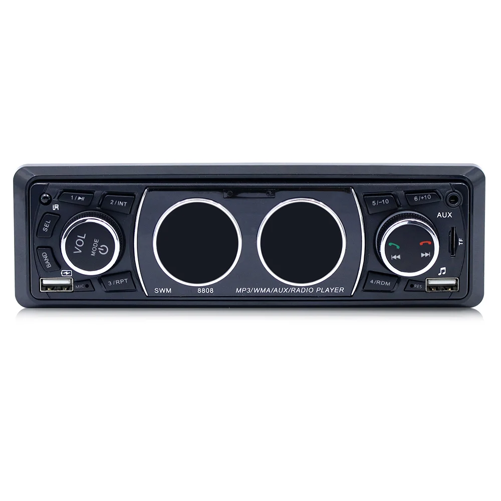 1 Din Bluetooth автомобильное радио авто MP3 стерео аудио плеер с FM радио AUX TF карта U Диск Играть микрофон дистанционное управление Авторадио