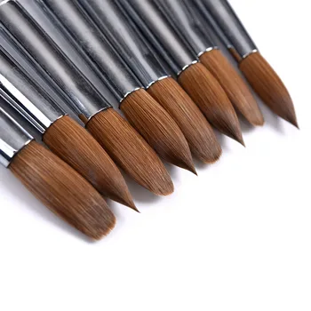 

Kolinsky Acrylic Nail Brush Nail Art Brush For UV Poly Extension Builder Gel Brushes acrylic brush Nails Accessories Brushes Set