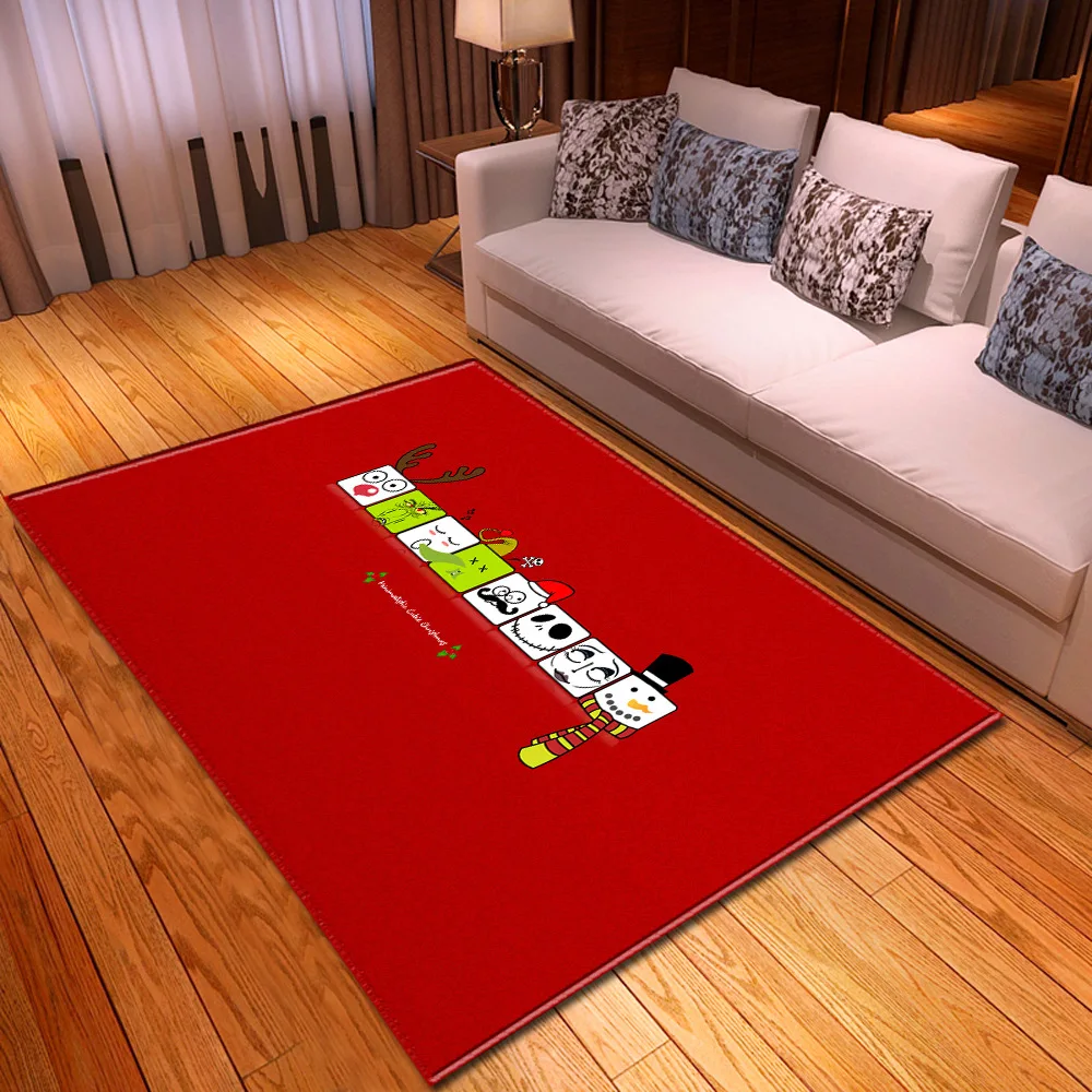3D коврик для рождественской вечеринки, ковер для кухни, столовой, камина, пола, детский коврик для игры в ползание, рождественские домашние ковры для гостиной