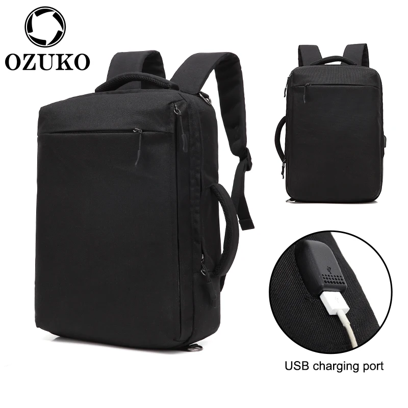 OZUKO Многофункциональный рюкзак мужской портативный двойного назначения usb