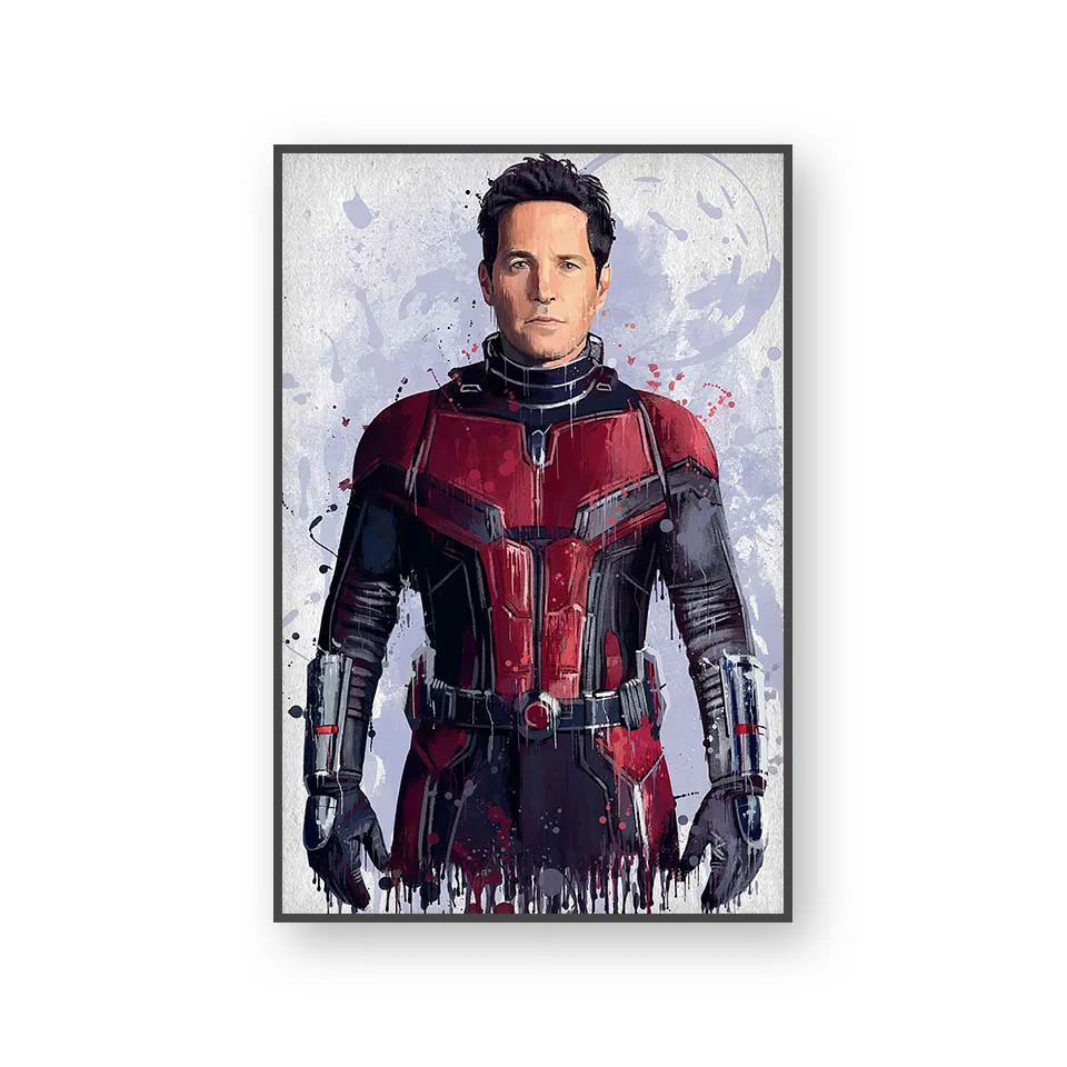 HD Марвел супергерой акварельный плакат Железный человек Человек-паук Холст Живопись Высокое качество украшение дома бескаркасные O78