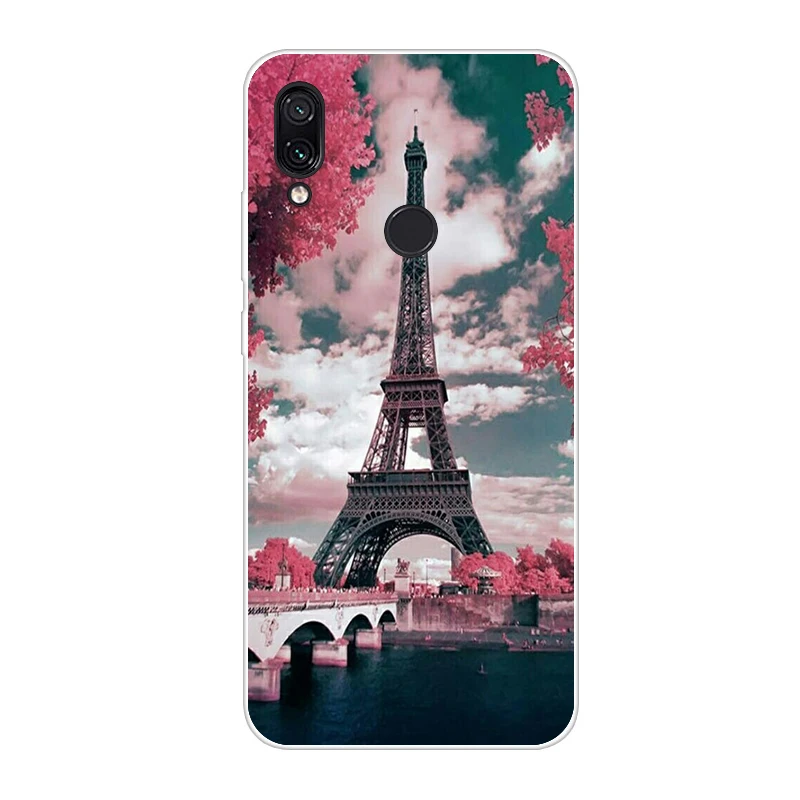Лимонно-желтый Для Xiaomi Redmi Note 7 чехол силиконовый рисунок мягкий TPU для Xiaomi Redmi Note 7 PRO Чехол 6,3 дюймов Fundas Coque Redmi Note7 чехлы - Цвет: Лимонно-желтый