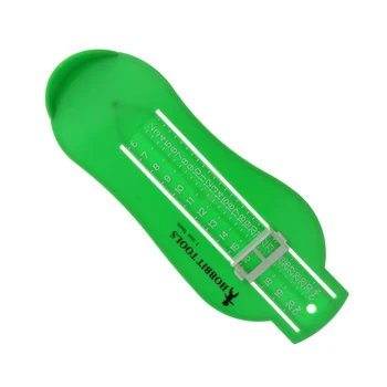 

Green Baby Foot Ruler Kids Foot Length Measuring device calculator for kids Infant Shoes Fittings Gauge Tools