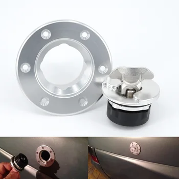 

Aluminum Gas Cap Aircraft Style w/ 6 Hole Universal Cell Fuel Billet Flush Mount 2018 Newest Accessories